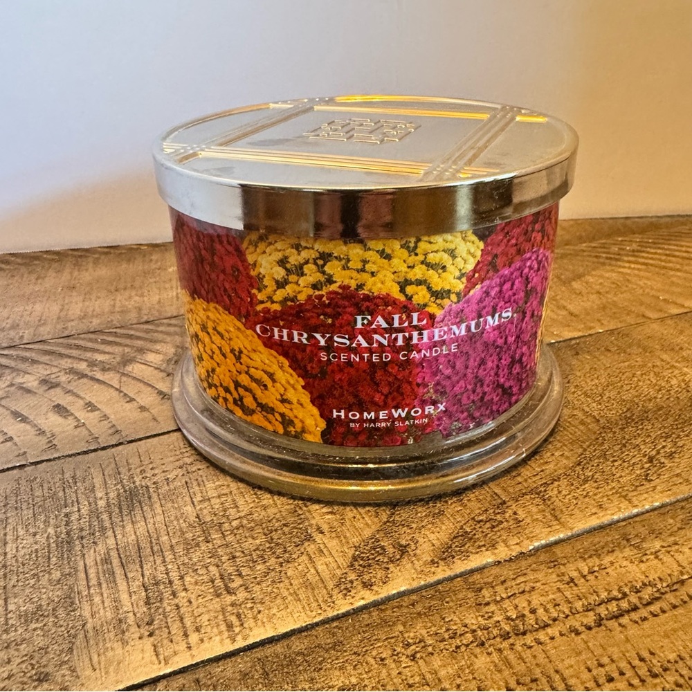 Homeworx by Harry Slatkin 4-Wick Fall Chrysanthemums Scented Candle 18 Oz‎